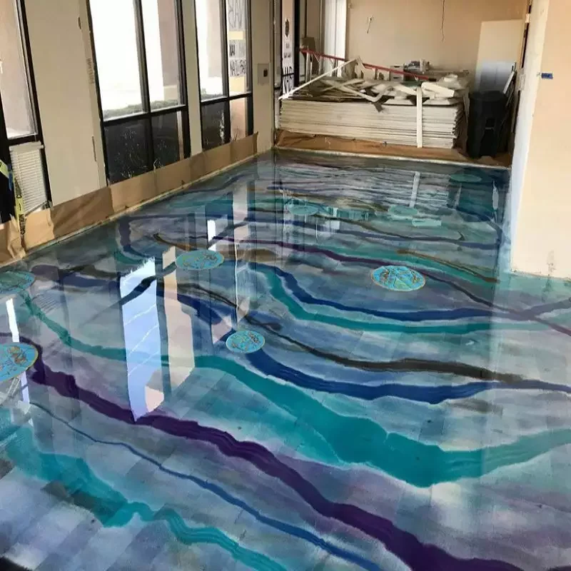 Epoxy Floor Paints Diy 3d Metallic Coating Wholesale Price Liquid Epoxy