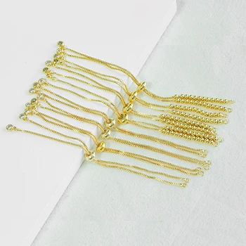 CZ Copper Wire Bracelet Jewellery Making Materials Bracelet Accessories Brass Bulk Chain Gold Plated Wire For Jewelry Making