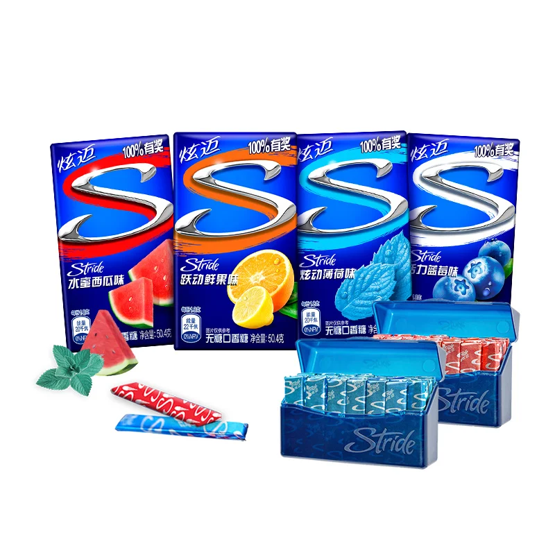 Оптовая продажа 54 г без сахара фруктовые конфеты сладкие шариковые пресс палочки жевательная резинка