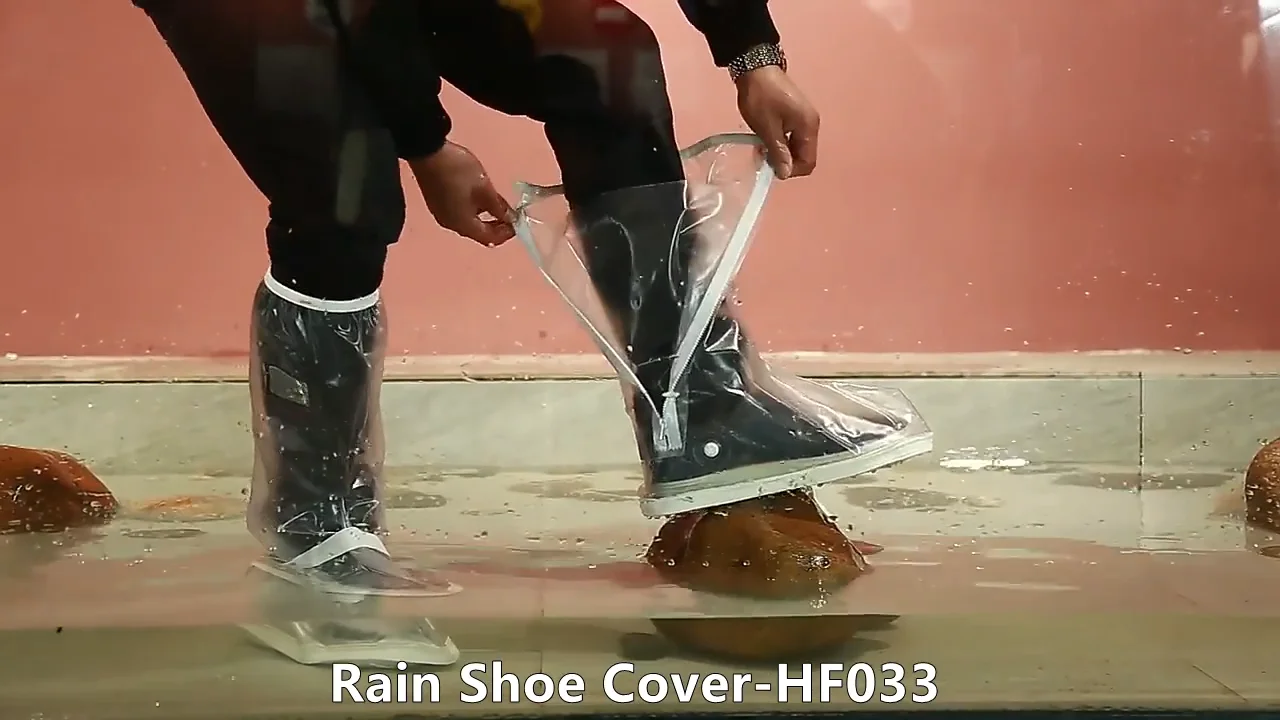 Customize 100pvc Rainproof Waterproof Shoe Covers Nonslip Water