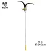 1.4m long rooster tail cat toy - blue