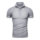 Custom Plain Polo Shirt Printed T-shirt Men Custom High Quality Men Plus Size Short Sleeve Black Plain Cotton Polo Shirt Embroidery Usa Size Casual Polo T Shirt