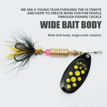 CHEERY Iron Hand-Cranked Artificial Hard Bait Spoon Spinner Lure 3.5g/4.5g/7g/12g with Hooks for Saltwater Fish Fishing – Metal Jig – view 2