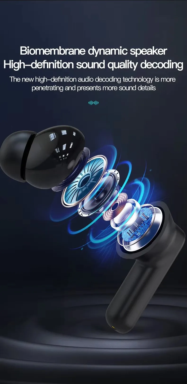Most Popular BY-16 Sport Game Earphone BY16 Low Delay Gaming Headset TWS Earphones & Headphones LED Screen Touch Gaming Headsets