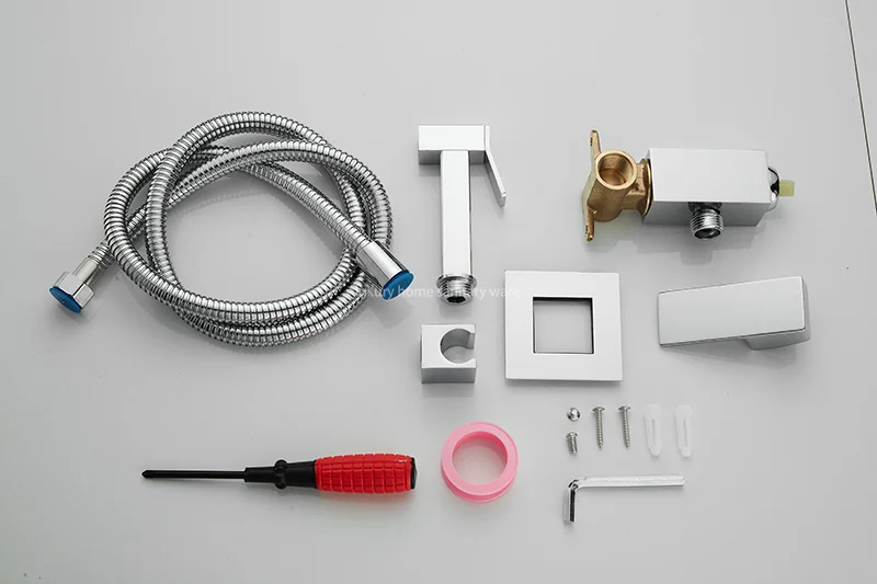 product modern high quality hand held sprayer set with brass bidet spray gun used for bathroom toilet blister packaging-13