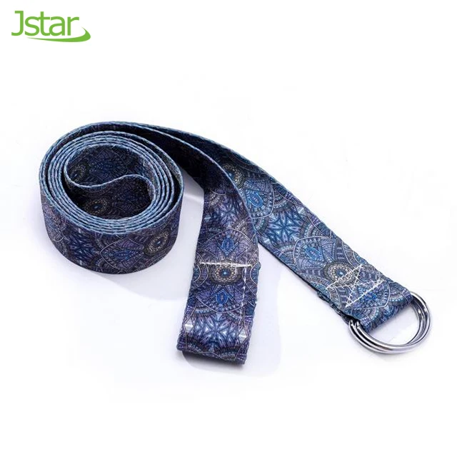 
 Jstar высокое качество Спорт Прочный хлопок нейлон растяжка Йога ремень  