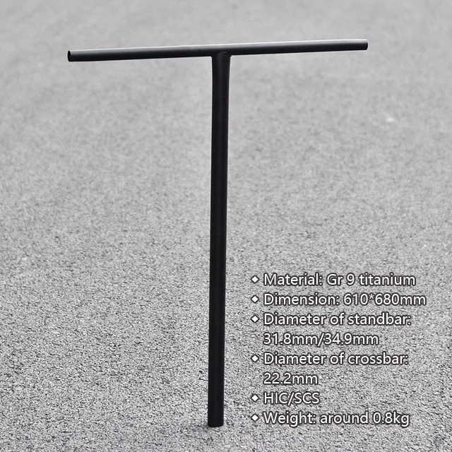 High Quality Pro Scooter Bars Titanium Accessories Stunt Scooter Titanium Scooter Bar For Sale