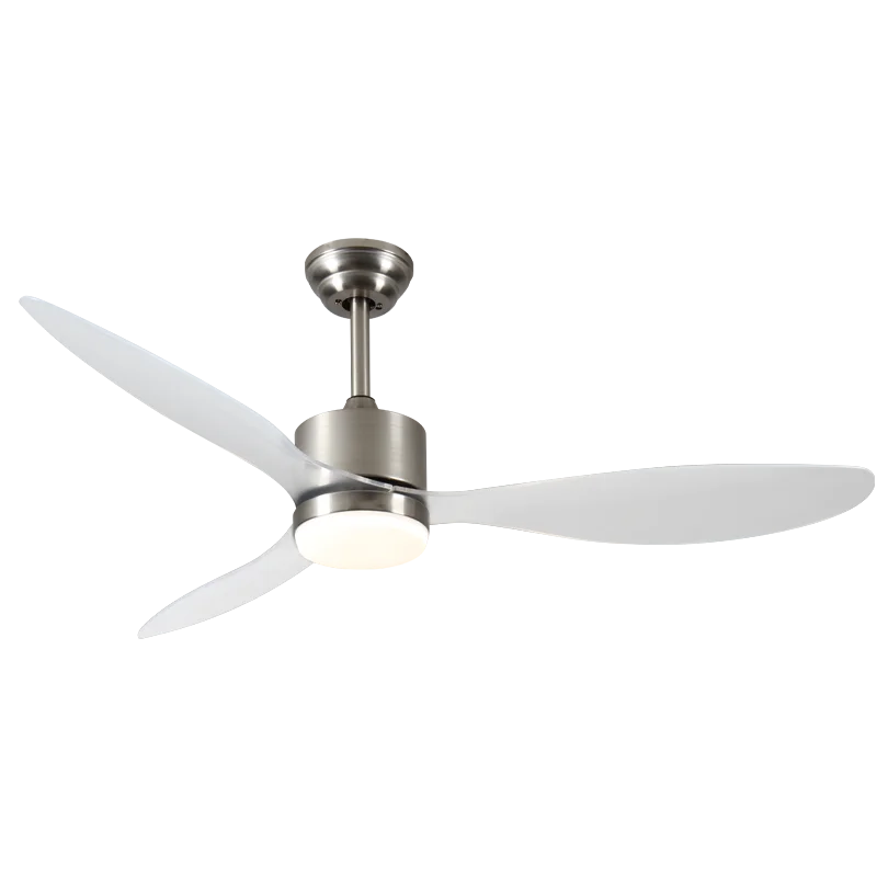 Gros ventilateur de plafond extérieur avec lumière, ventilateur intérieur avec moteur BLDC réversible et télécommande, transparent pour terrasse, salon, garage