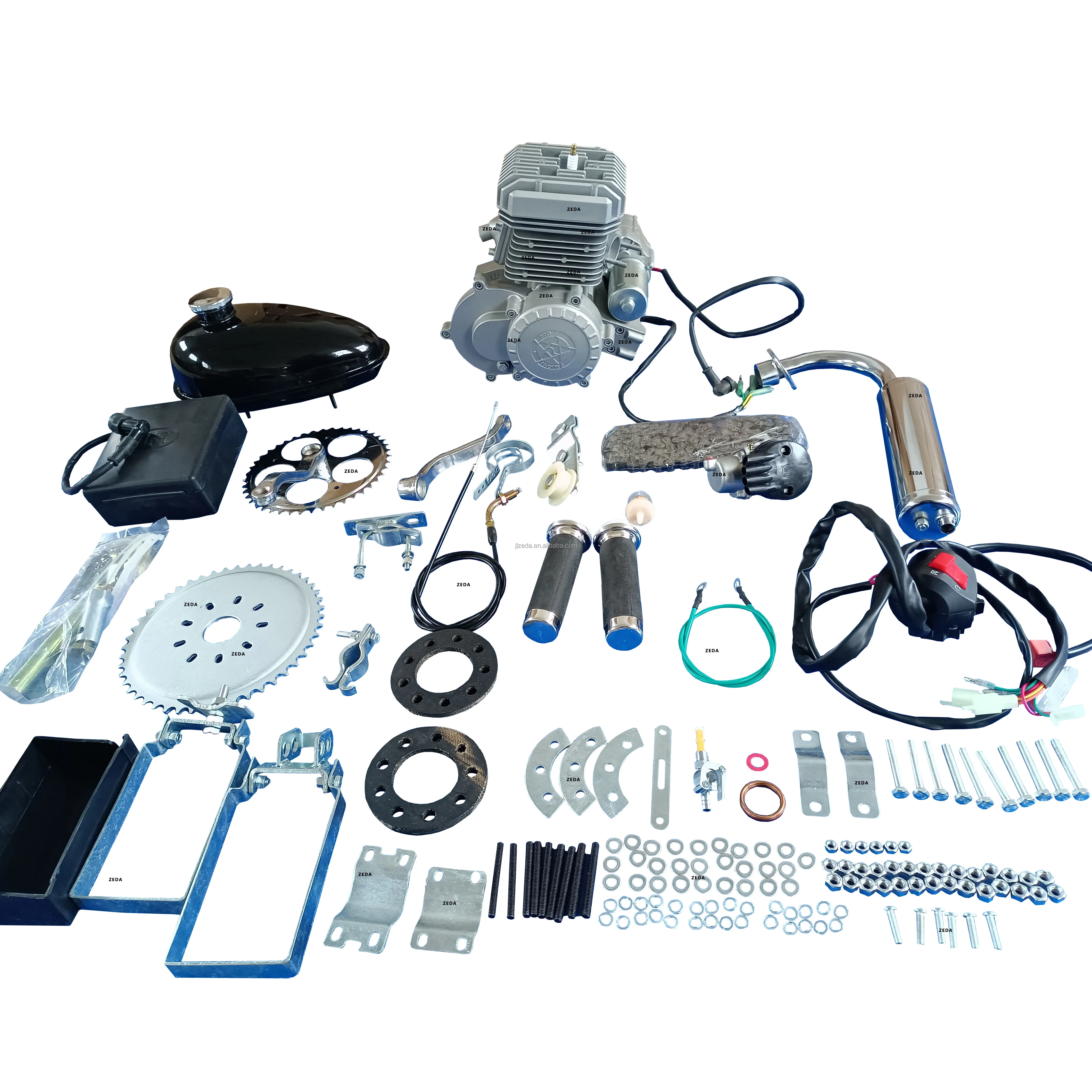 Racing Motorized Bicycle with 80cc Engine & 26inch Chopper Frame