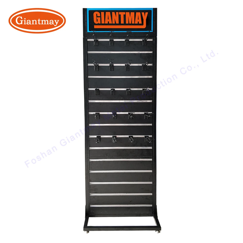 High Quality Metal Cell Phone Case Shop Slatwall Rack for Retail Store Shelve Mobile Accessories Display Stand