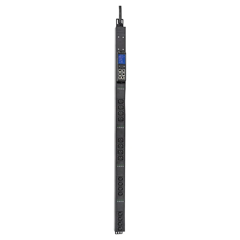240V 30A C13 C19 High Quality Power Distribution Unit PDU for Cabinet with LCD Meter 1p 32A Circuit Breaker Air Switch
