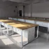 Double computer desk (D-shaped legs) 120*60*75