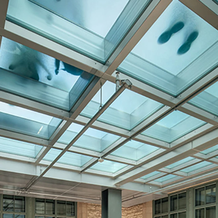 Unique Design Non slip Tempered Glass Floor Triple Laminated Glass Sky Walk