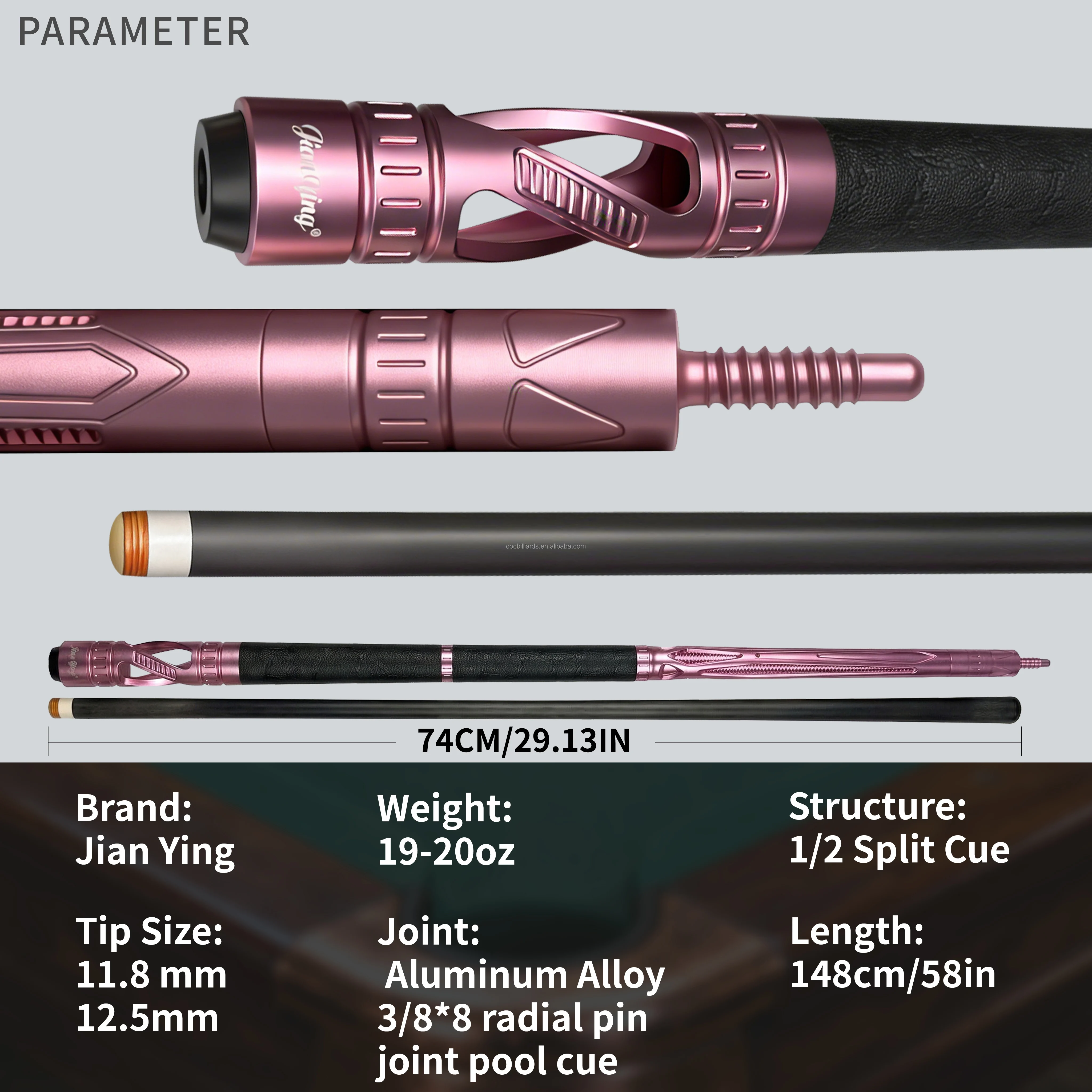 2026 Yfen Carbon Fiber Pool Cue11.8mm/ 12.5mm Cue Black Technology