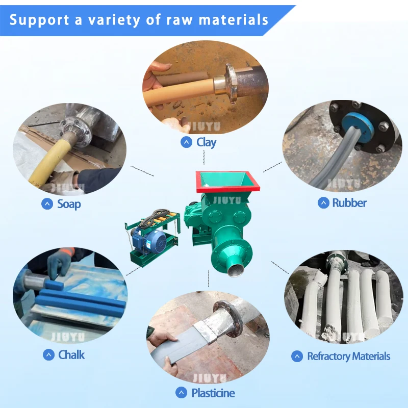 JIUYU PM250 Clay Brick Making Machine Soil Mud Mixing Extrusion Molding Pug Mill CE Certification