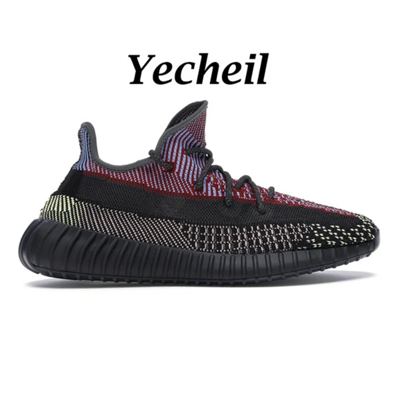 2024 V2 Static 3m Reflective ''yezzies''350 Running Shoes Belugasesame