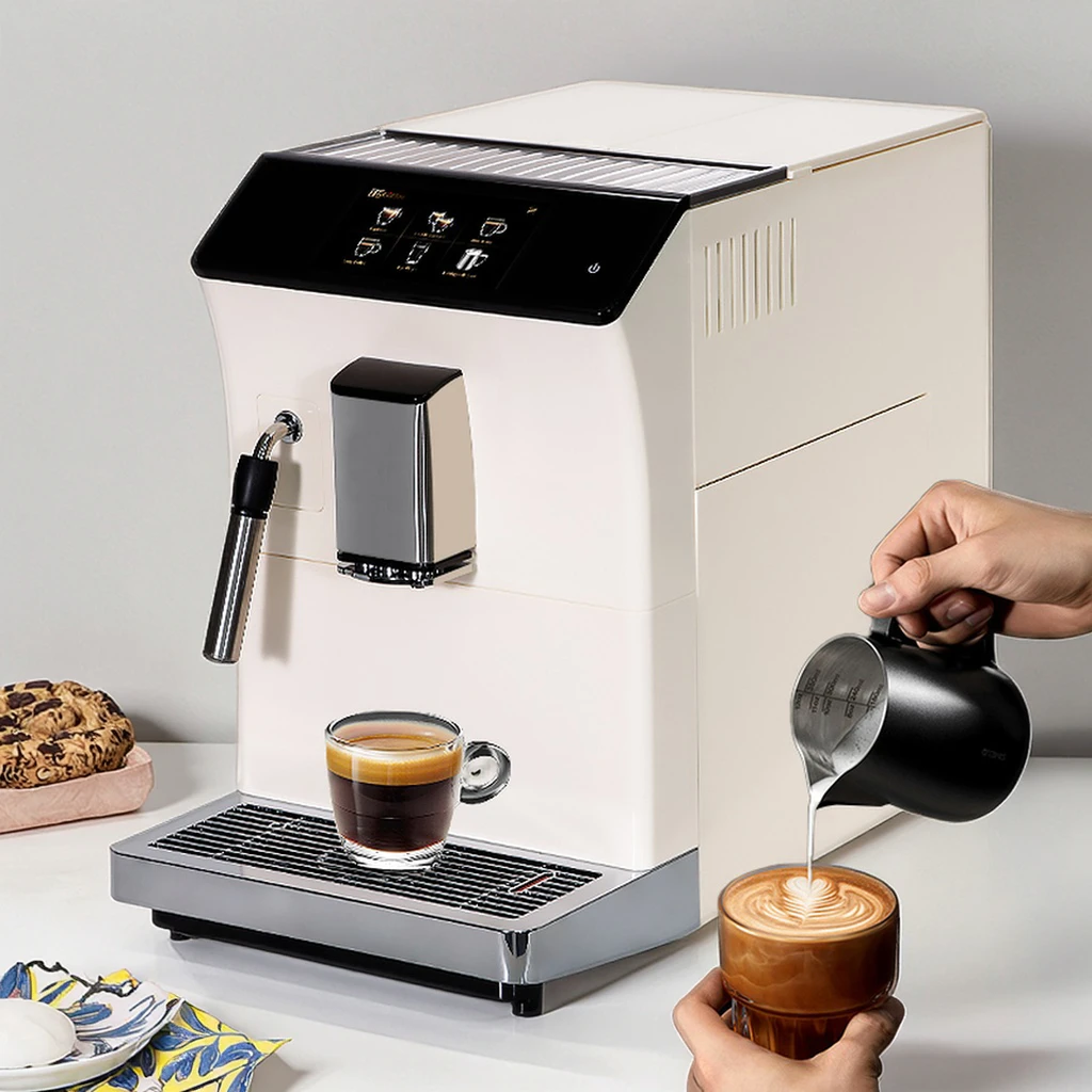 Maquina De Cafe Expresso Smart Fully Automatic Hot Milk Water Steam Latte Cappuccino Espresso Coffee Machine