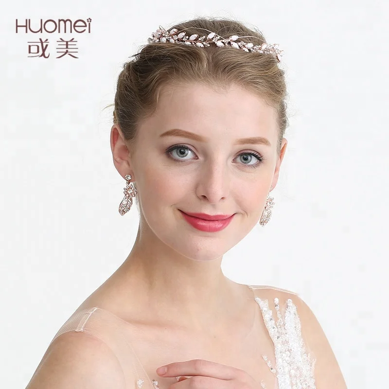 Оптовая продажа ручной работы свадебные пояса аксессуары для волос со стразами свадебный головной убор женщин