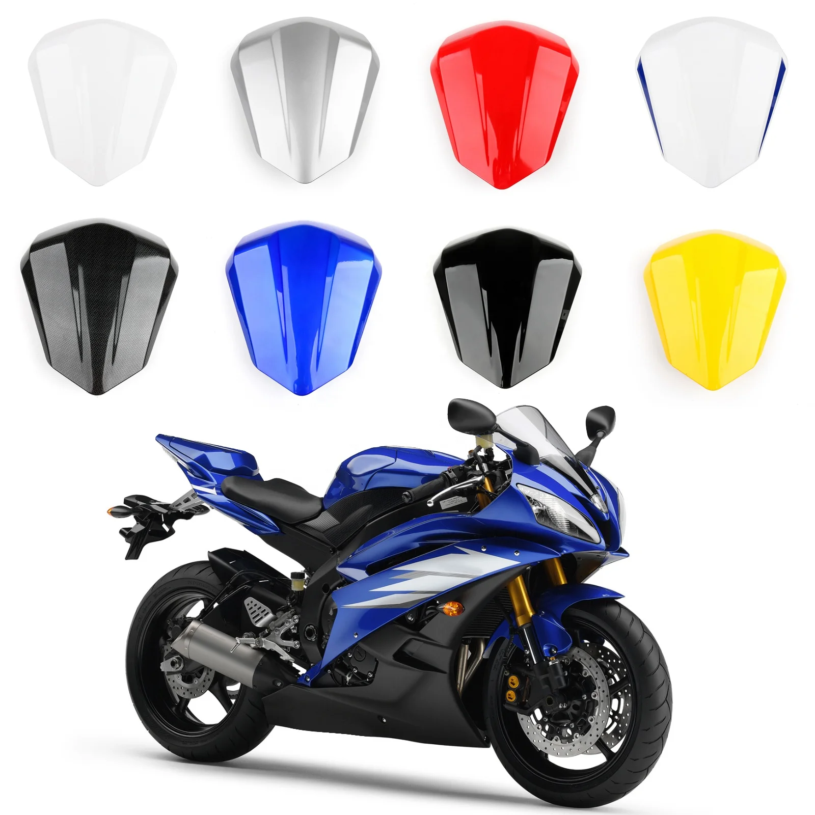 ABS Plastic Rear Seat Cowl Fairing Cover For Yamaha YZF R6 2006-2007