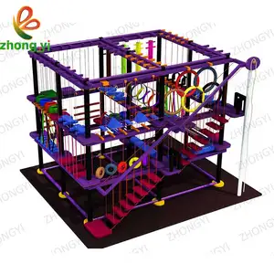 Cheap Indoor Adventure Park Climbing Rope Course Equipment