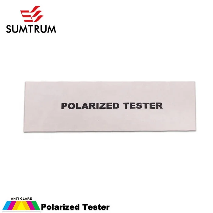 Small Polarization Sunglasses Tester Rainbow Effect Polarized Lens Test Packaging Paper Card