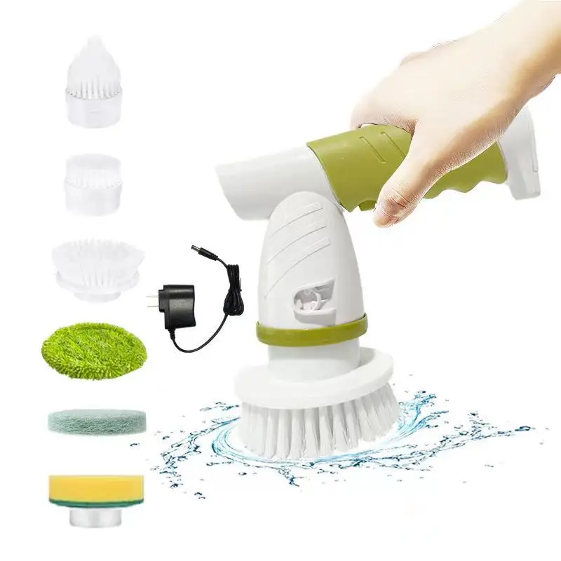 Automatic Rechargeable Bathroom Spin Scrubber Electric Cleaning Brush