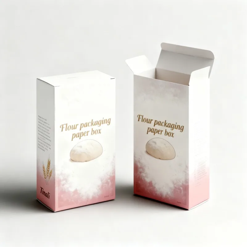 ডিজিটাল প্রিন্টিং দ্বারা কাস্টম লোগো যুক্ত ক্রাফ্ট ফোল্ডিং কাগজ কার্ডবোর্ড বাক্স — মিষ্টি, ব্রাঞ্চ, ব্রেড, ময়দা ও খাদ্য প্যাকেজিং বাক্স