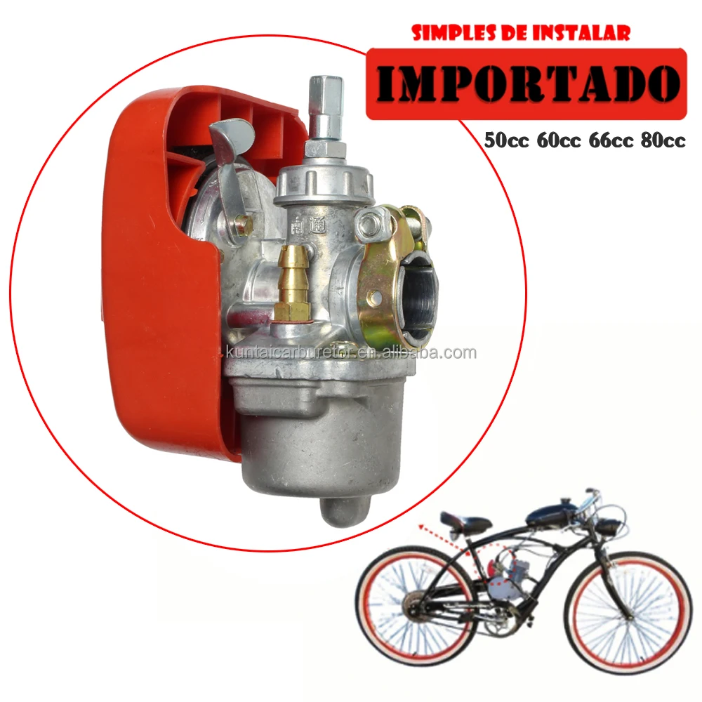 listo stock) 2 tiempos mosquito moto carburador con filtro de aire para  48cc 49cc 50cc 60cc 66cc 80cc atv kart carburador