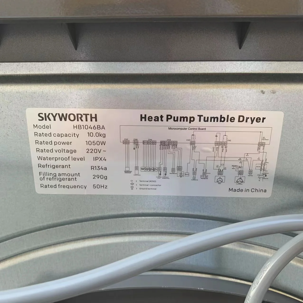 Household Clothes Dryer Machine Front Loading Tumble Dryer Heat Pump