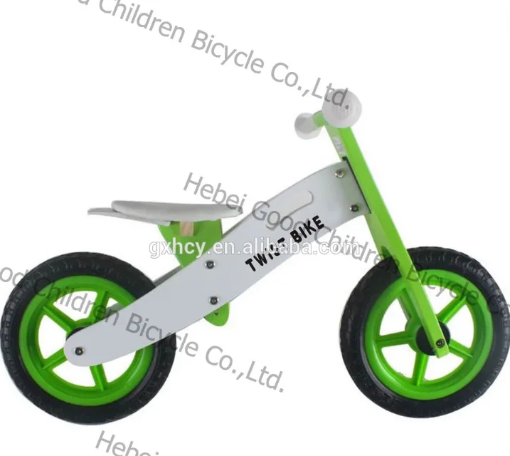 wooden baby balance bike