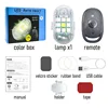 1 lamp+remote+magnet+holder