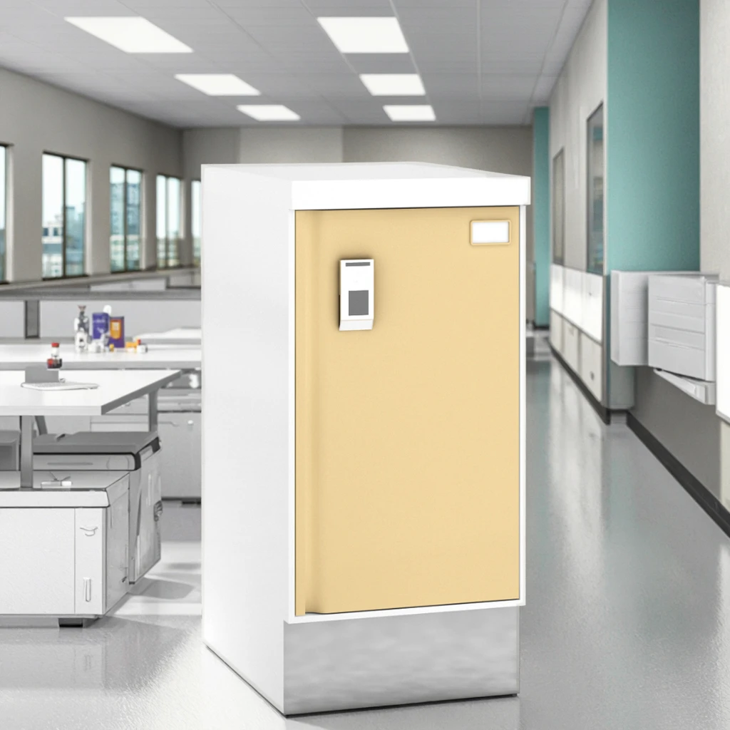 Regulated Hospital Pharmaceutical Vault Cabinet Dual Authentication Compliance Logging Metal Construction for Medication School 4