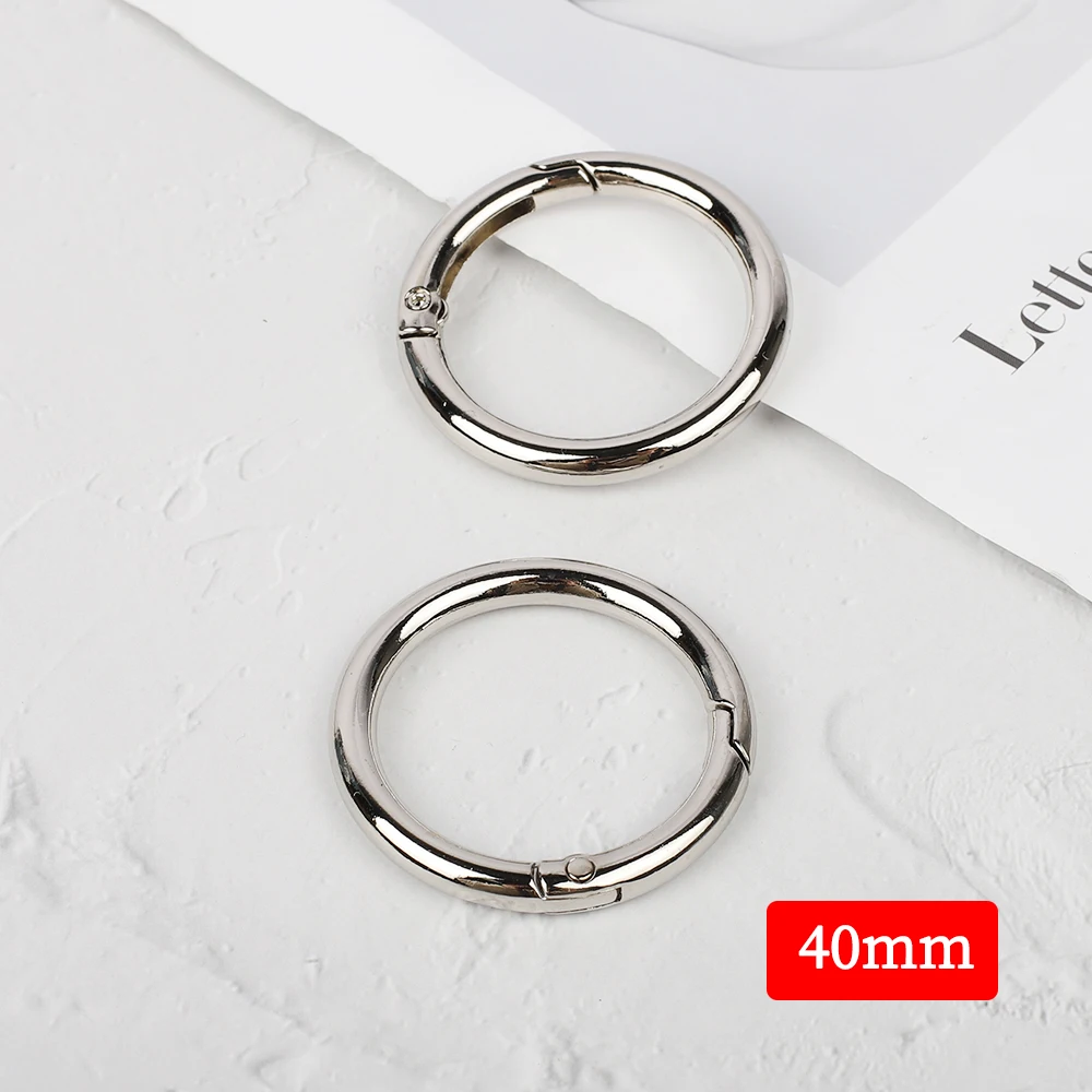 Metal Double Circle Snap Hook Spring Gate O Ring Trigger Clasps for ...