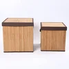 Small bamboo storage box with lid