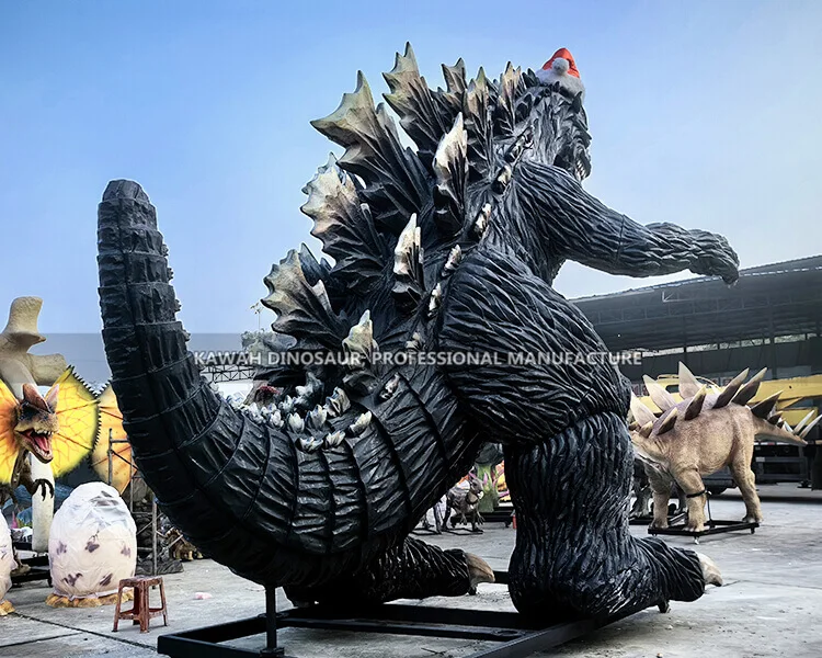 Realistic Giant Godzilla Statue Customized Fiberglass Godzilla Factory ...