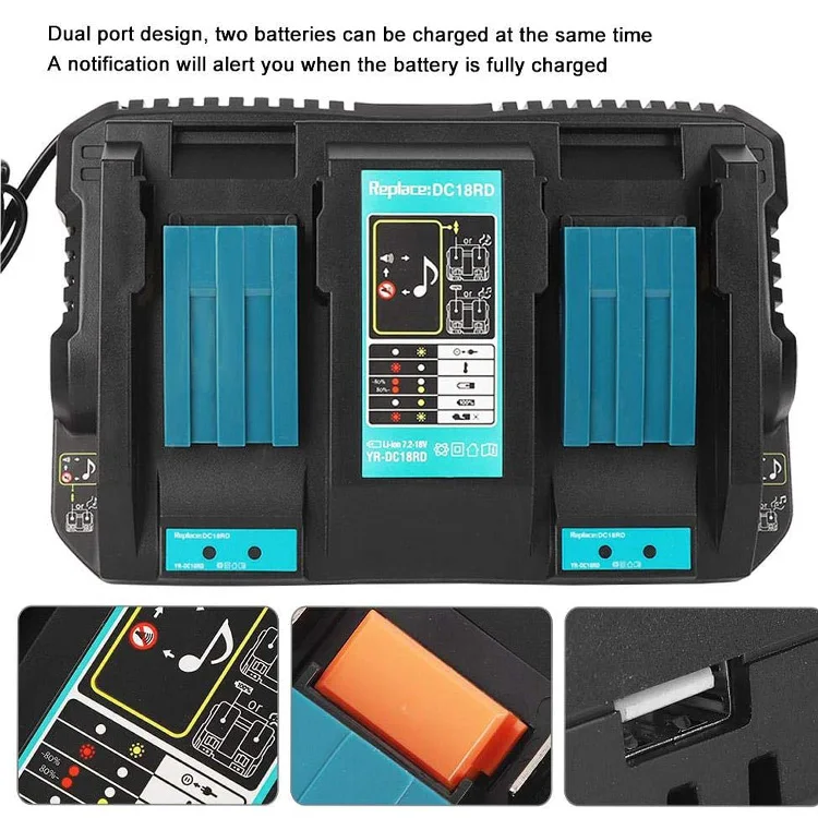 XINXUN Factory Produces 18V Power Tool Charger DC18RC DC18RF DC18RA DC10WA DC18SB DC18SF Makita Battery Charger