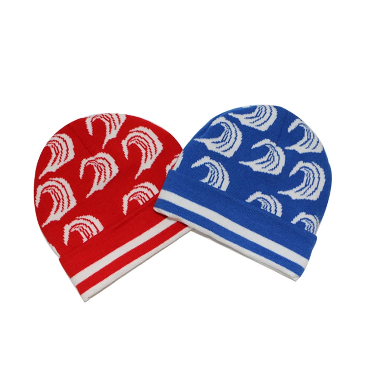 Autumn Winter Jacquard Knitted Hat for Men Women Designer Bonnet Character Pattern Warm Gorras Cuffed Beanie