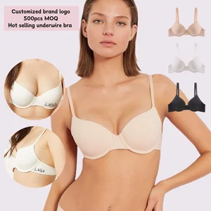 Custom Bra Comfortable Sexy Women's Bra Breathable Soft Underwire  Intimates with Soft Support Deep V Pushed Sewn Bra for Women