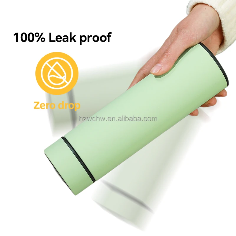Sports Travel Smart Stainless Steel  Water Bottle with LED Temperature Display