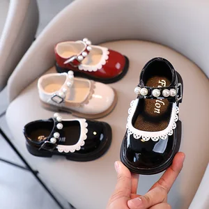 Wholesale Spring and Autumn New Children's Performance Patent Soft Soled Princess Korean Style Girls Shoes