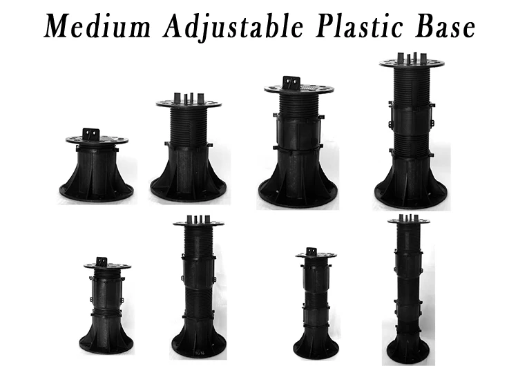 Durable self leveling Adjustable plastic pedestal