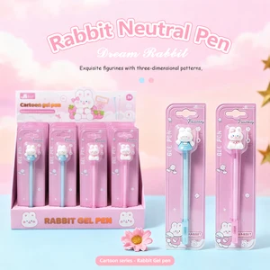 Cute Cartoon Character Gel Pen - 0.5mm Smooth Writing, Ideal for School & Office