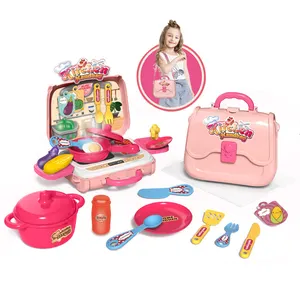 EPT Toys New Handbag 33 Pieces Pretend Play Kids Toys Kitchen Cook Toys Set for Kids Sale