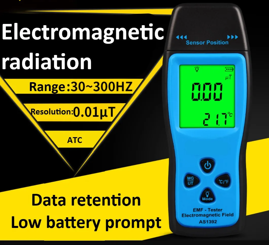 As1392 Nuclear Radiation Detector Lcd Emf Meter Field