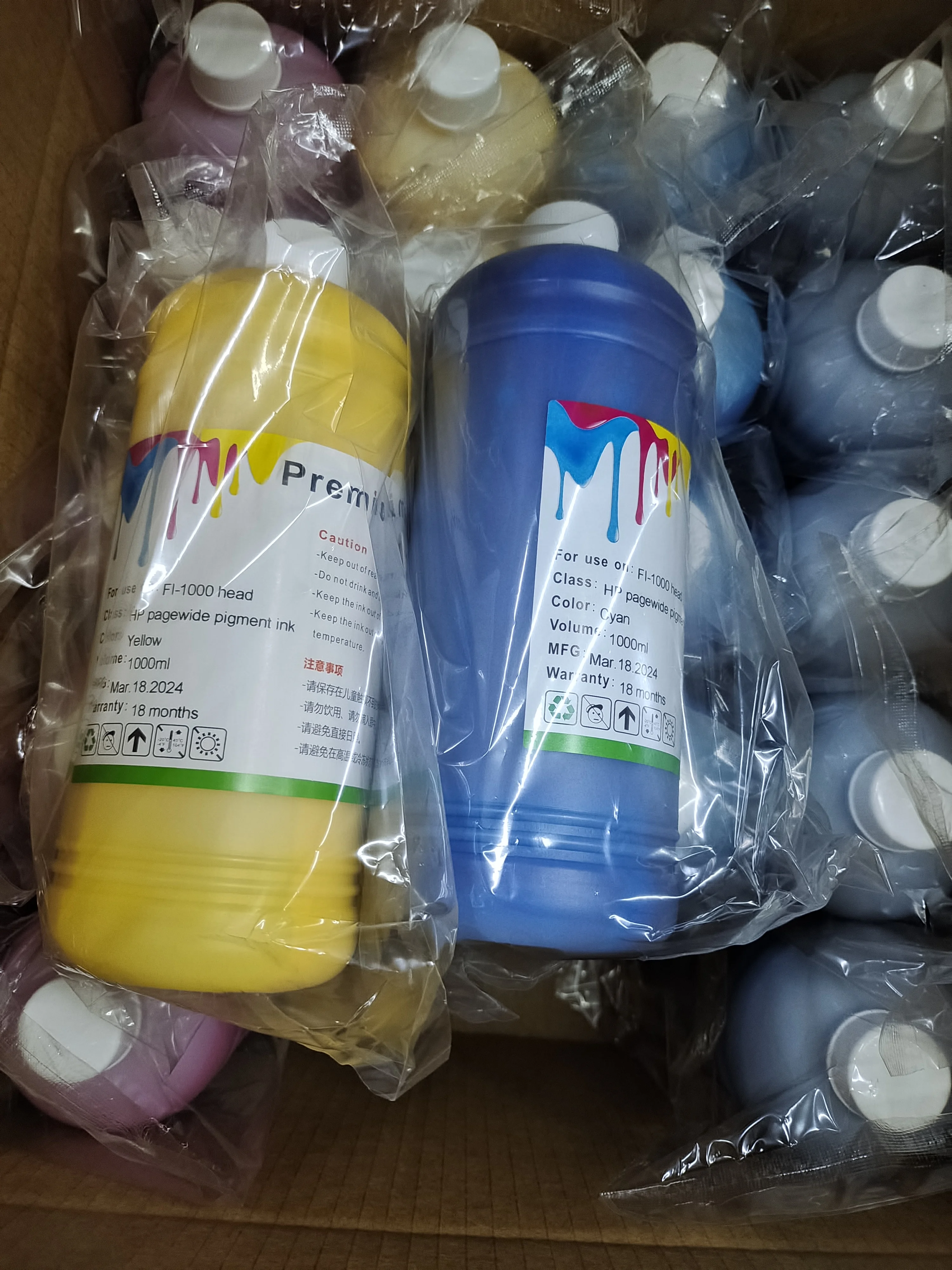 High Concentration Water Based Dye and Pigment Ink for HP FI-1000 451 452 Head One Pass Printer Paper Cup Bag Carton Printing