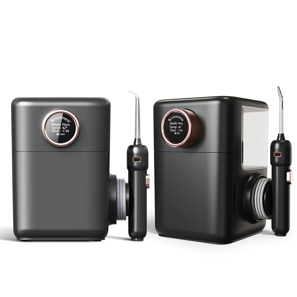 Высокое качество Большой ЖК-дисплей экран для всей семьи countertop ирригатор с защитой от ультрафиолета, перезаряжаемые электрический ирригатор для полости рта