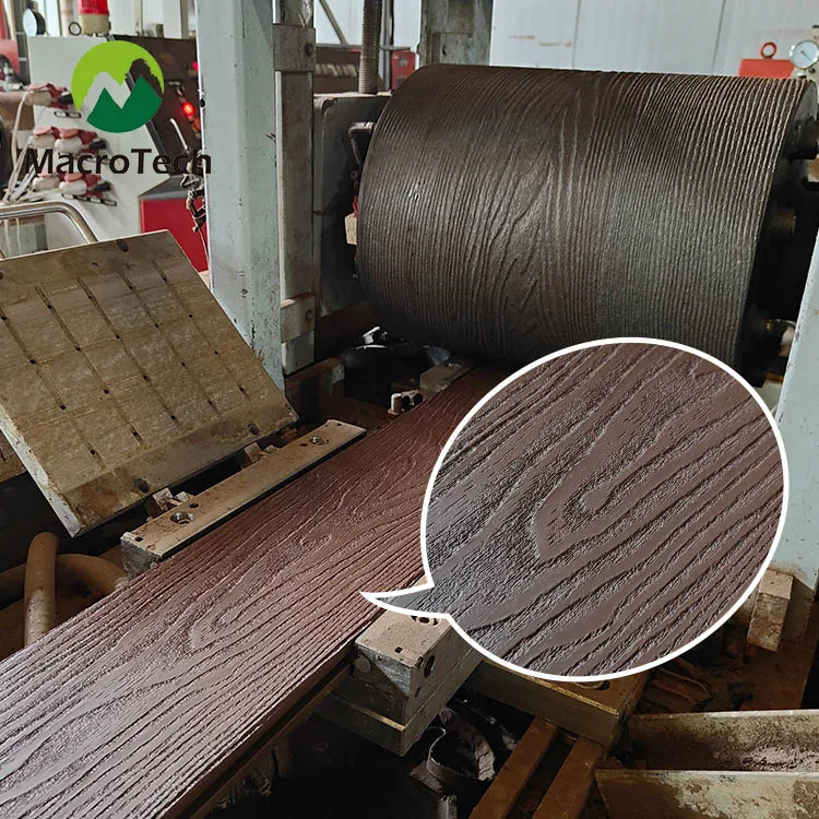 Surface deep embossing deck wpc wood plastic composite floor deck Wholesale