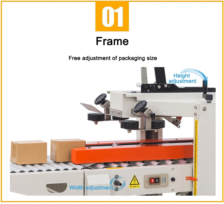 Tape Carton Sealer Semi Automatic Box Sealing Packing Machine and Auto ...