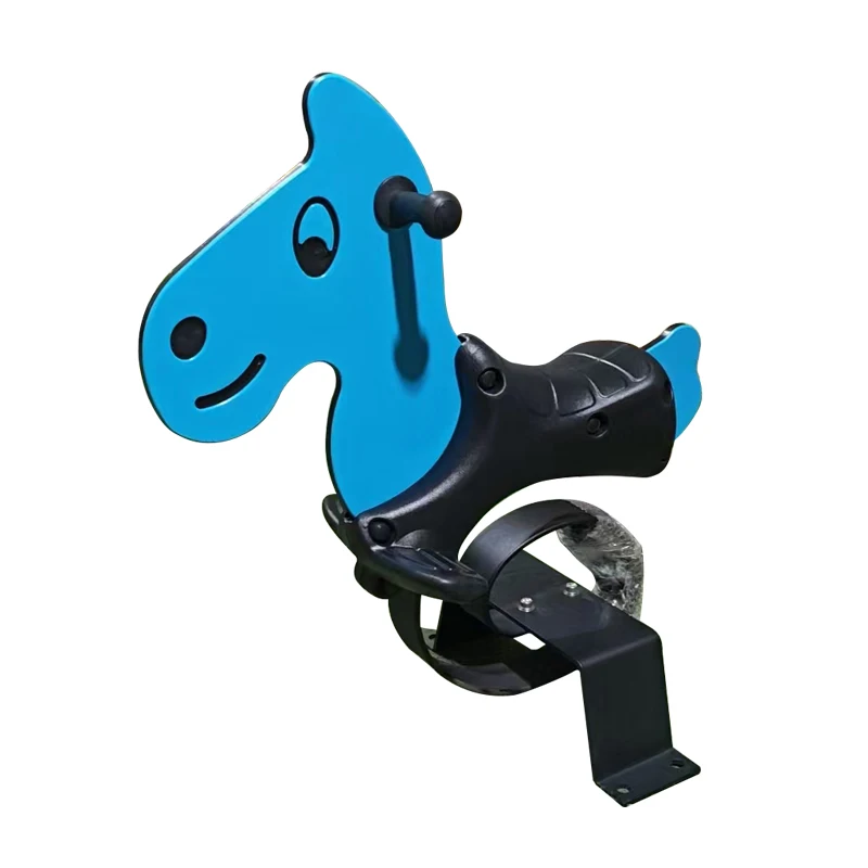 High Quality Spring Horse Rider Popular Animal Style Outdoor PE Board Children Rocking Horse Amusement Park Equipment