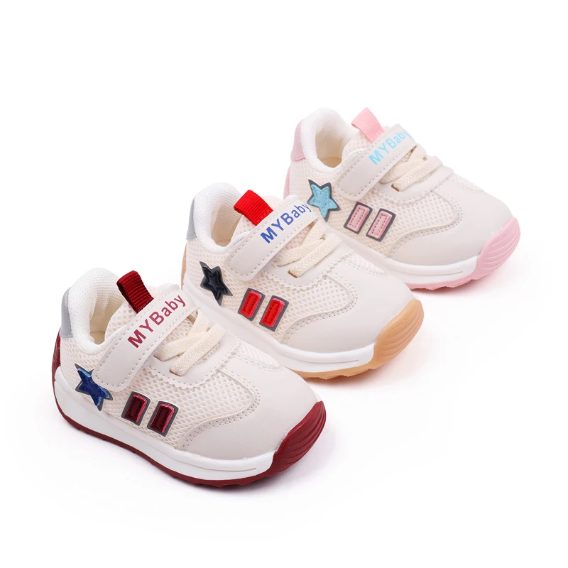 Line with children's recreational sports shoes Star striped toddler shoes for boys and girls